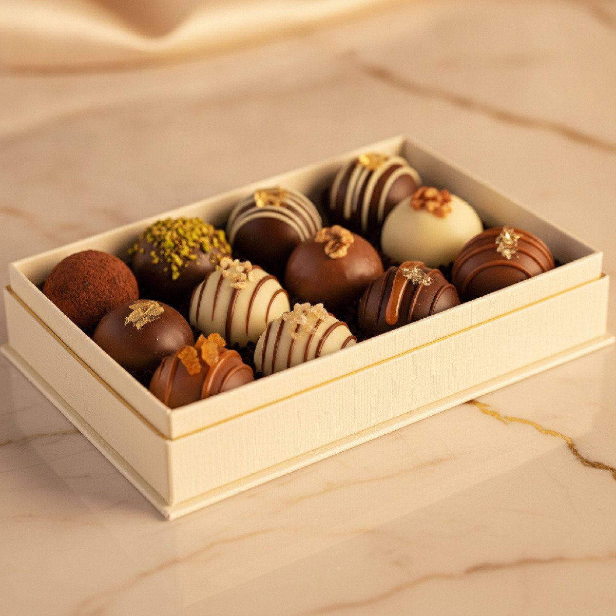 Assorted Cocoa-Dusted Truffles — Zhuo Goodies Co.