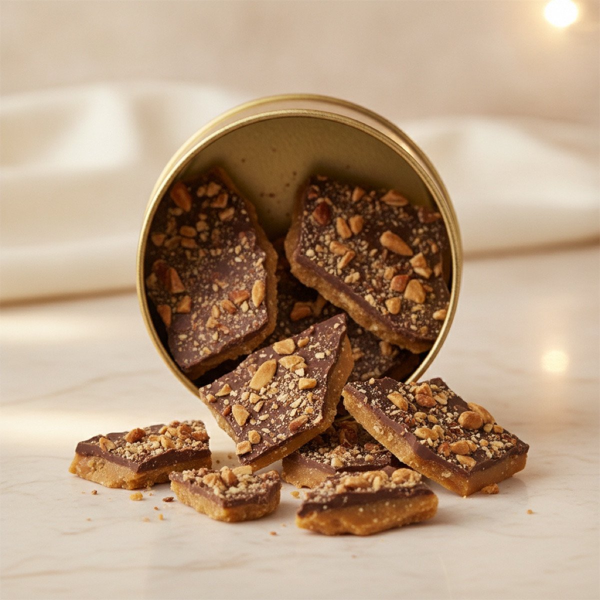 Almond Toffee Crunch Tin — Zhuo Goodies Co.