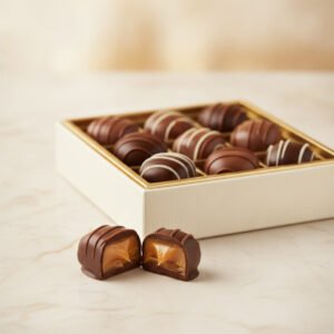 Chocolate-Dipped Caramels — Zhuo Goodies Co.