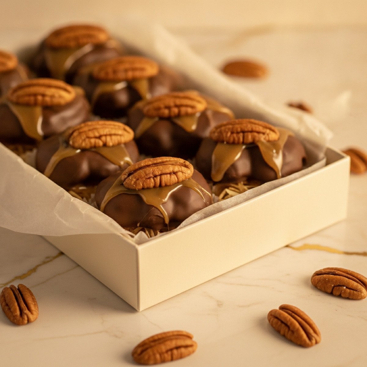 Pecan Caramel Clusters — Zhuo Goodies Co.